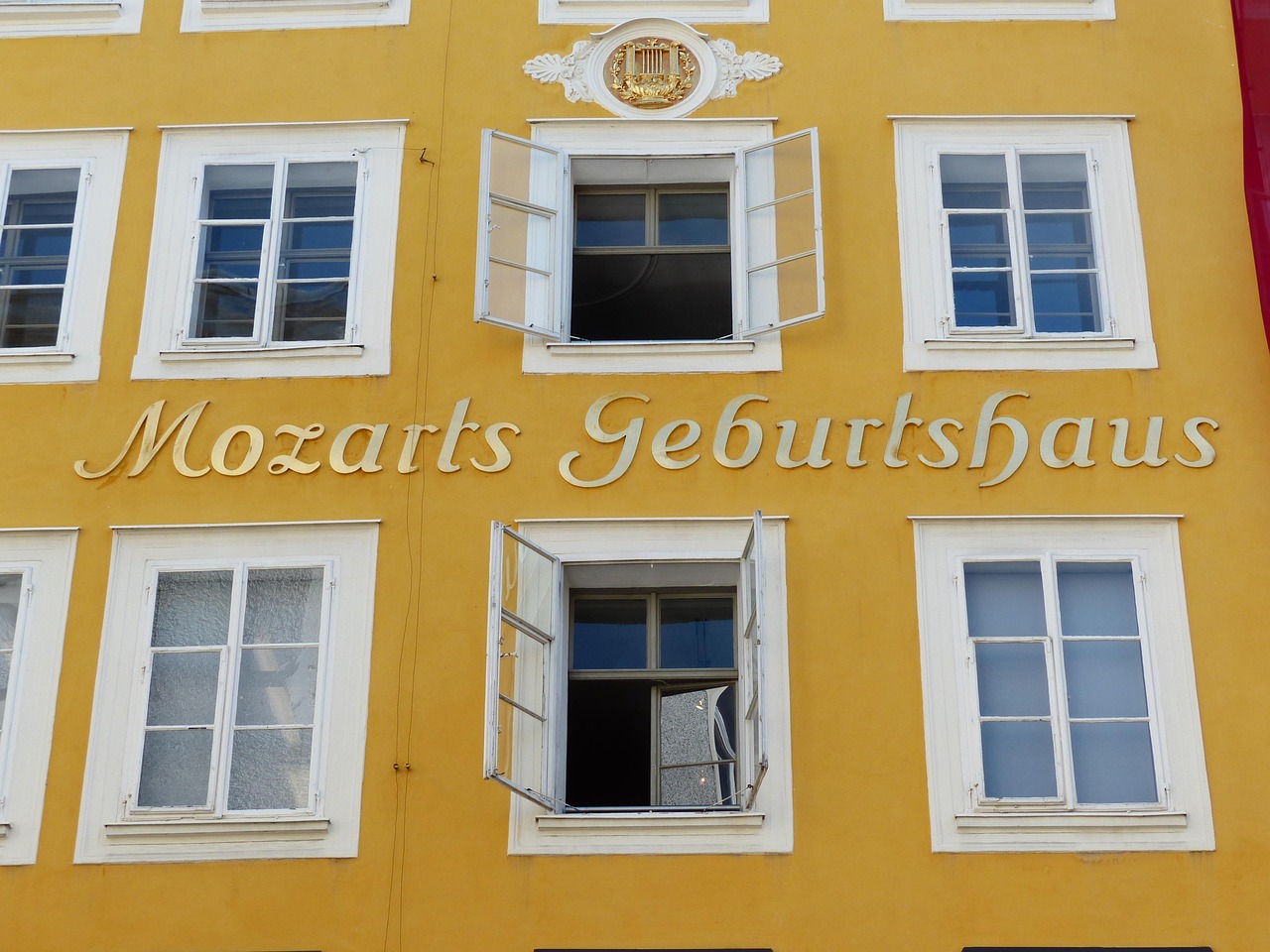 Mozart's Birthplace house in Salzburg