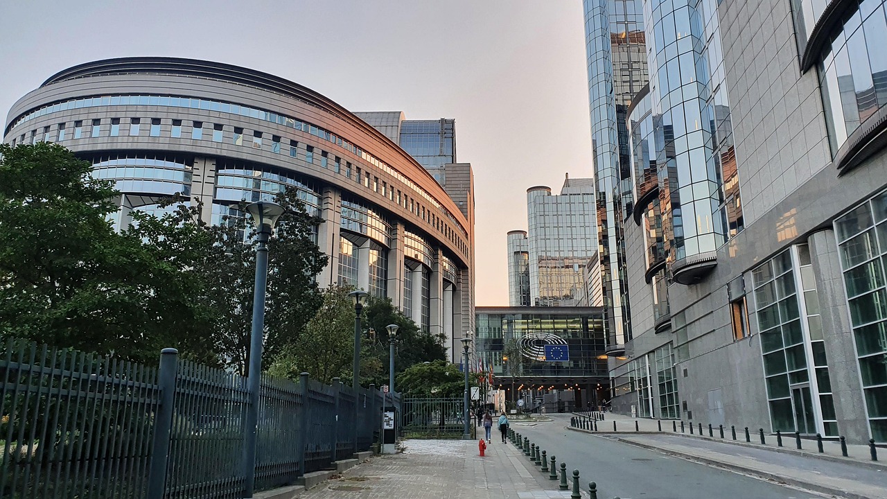 European Parliament building Brussels