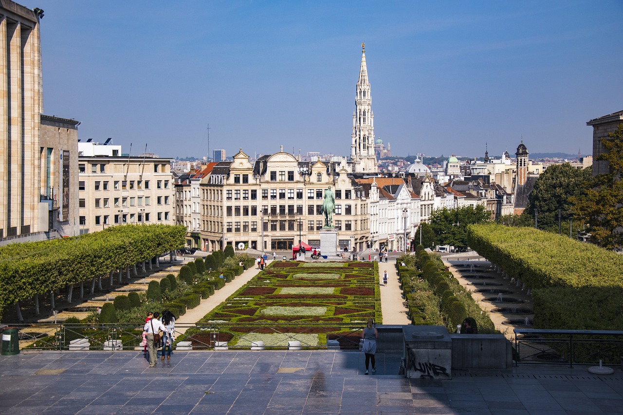 Mont des Arts view in Brussels