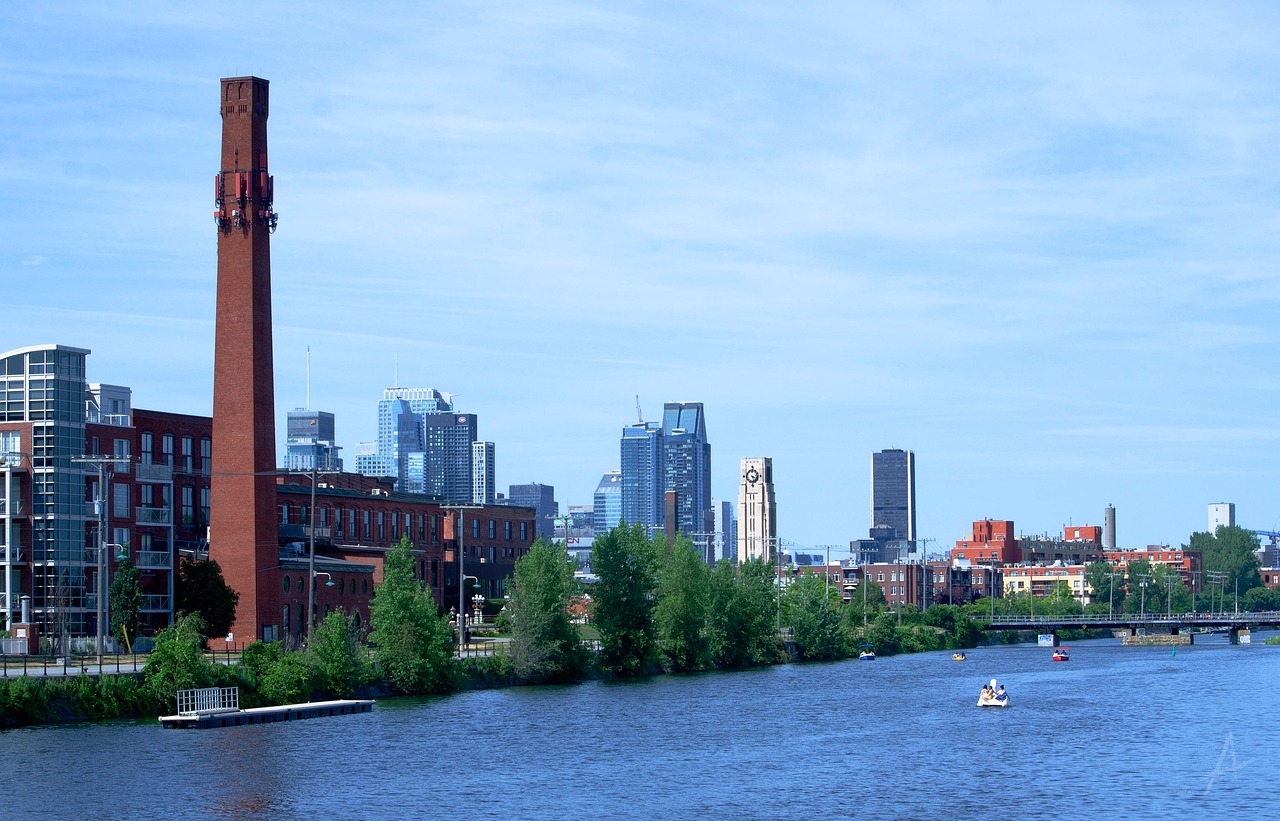 Lachine Canal bike path in Montreal