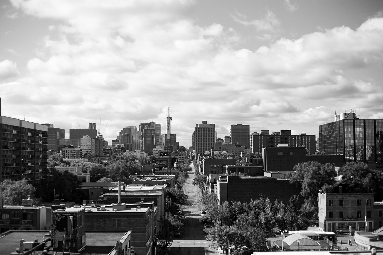 Panoramic view of Old Quebec and St. Lawrence River