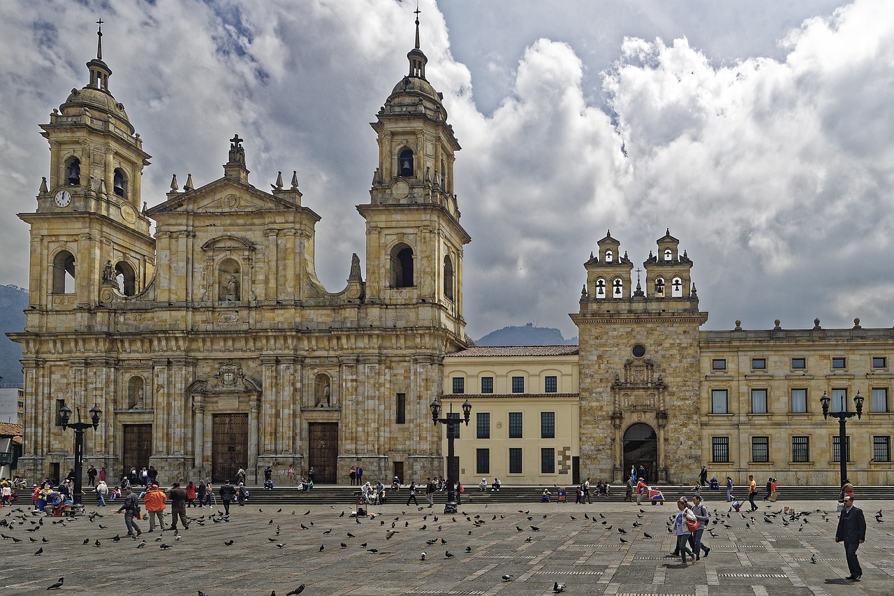 Plaza de Bolivar main square in Bogota