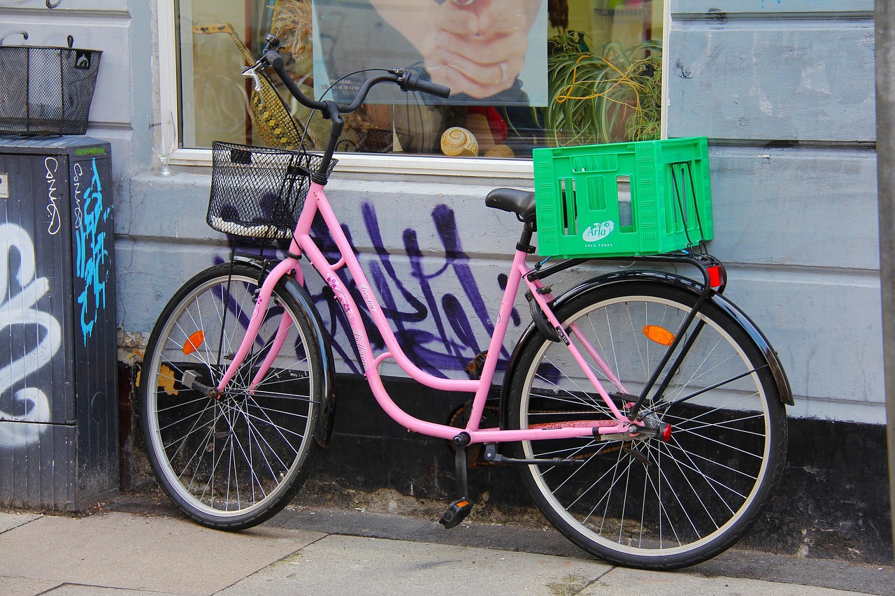 Bicycles parked in Copenhagen