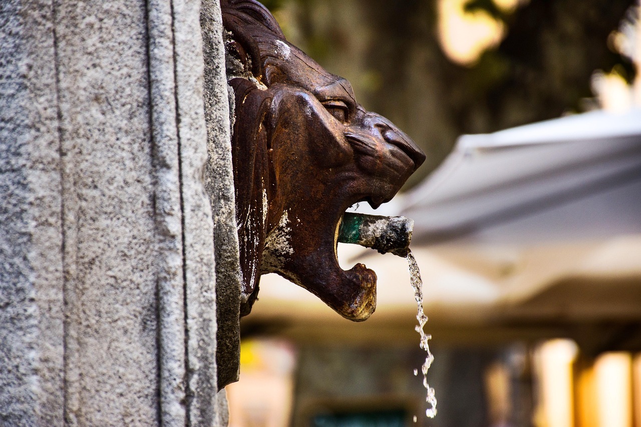 Historic fountain in Aix-en-Provence
