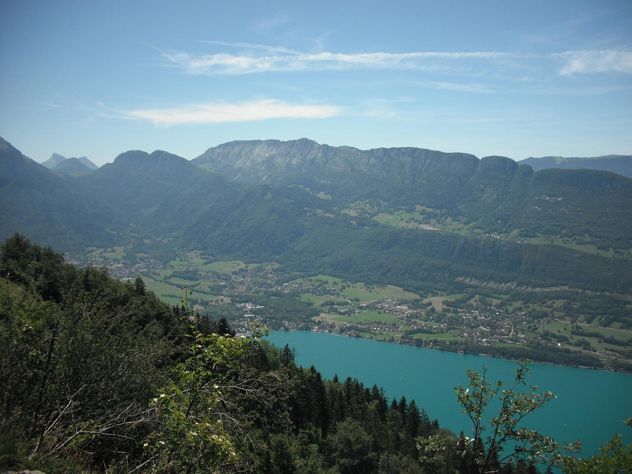 Col de la Forclaz viewpoint over Lake Annecy