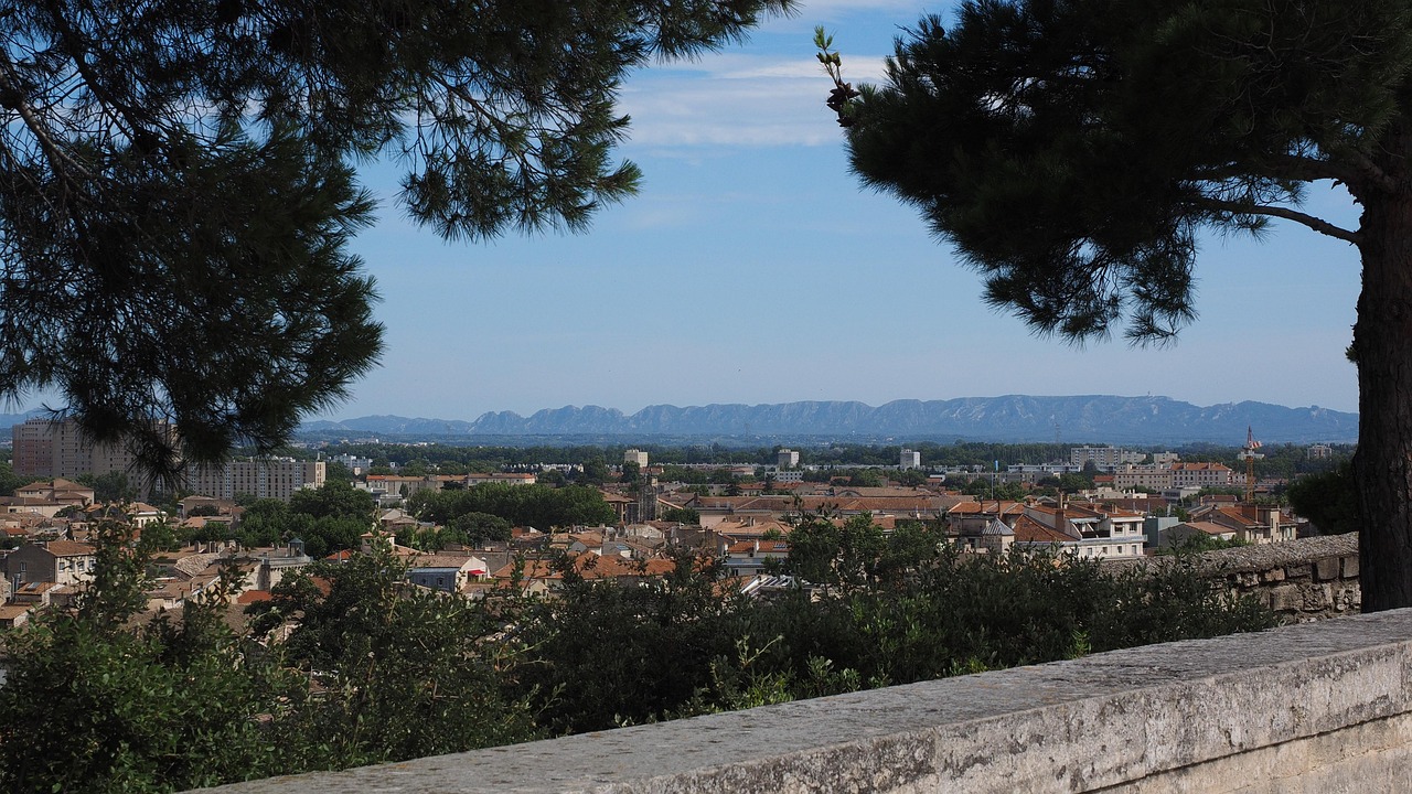 Rocher des Doms gardens viewpoint in Avignon