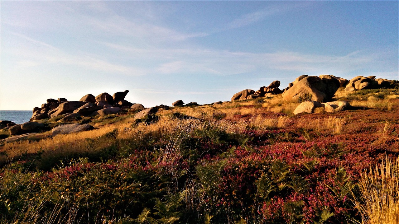 Pink Granite Coast rock formations