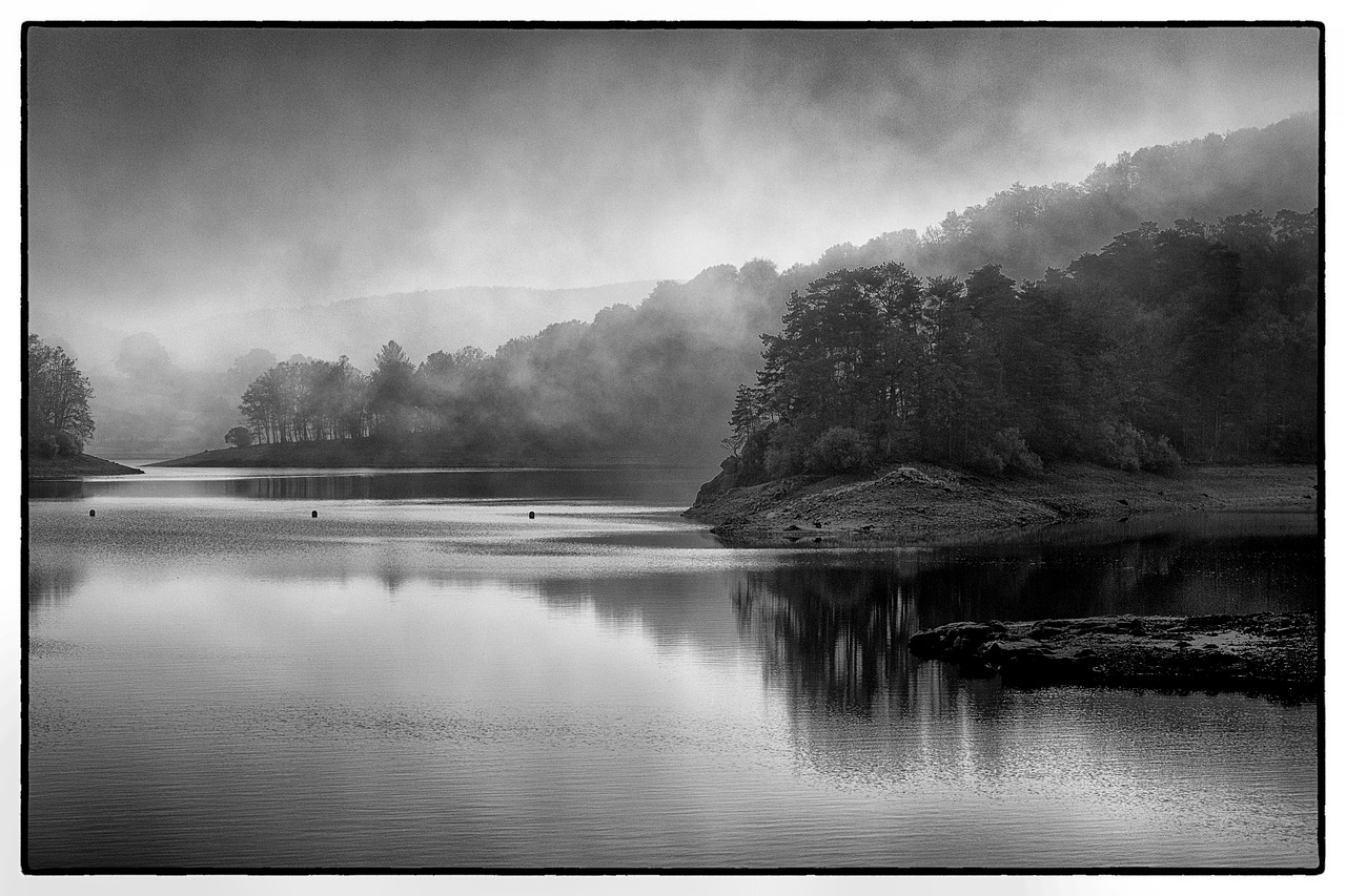 Lakes and forests in Morvan Regional Natural Park