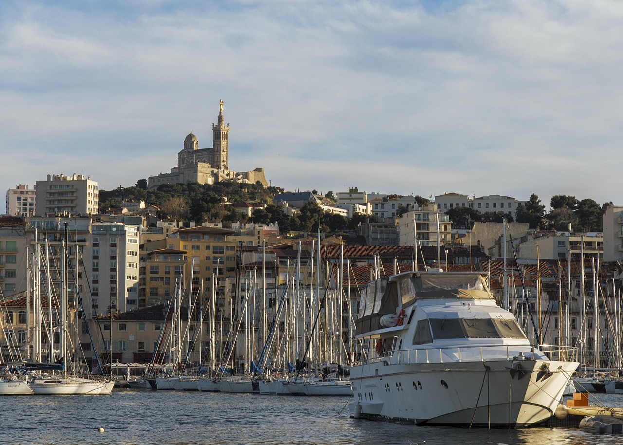 Vieux-Port of Marseille with boats and waterfront