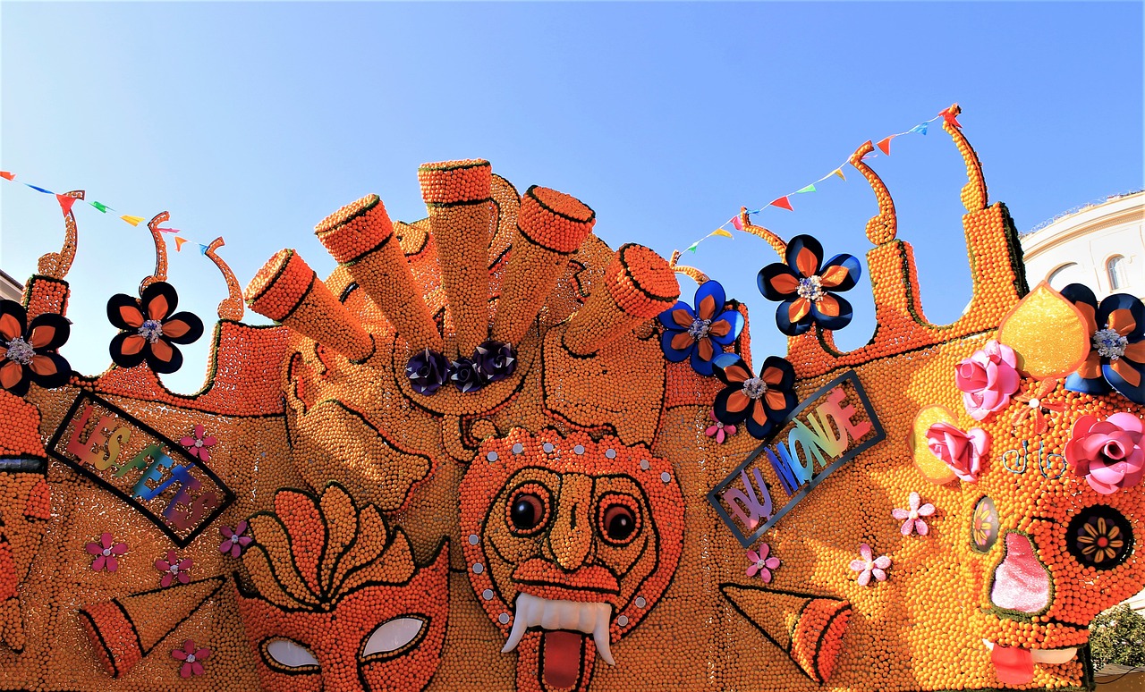 Lemon Festival parade in Menton