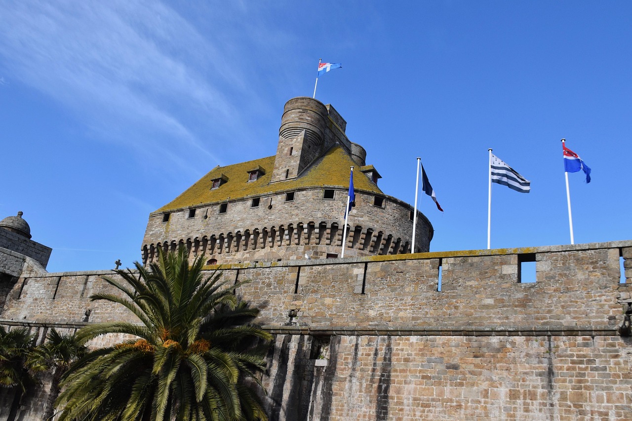 Saint-Malo castle and city walls