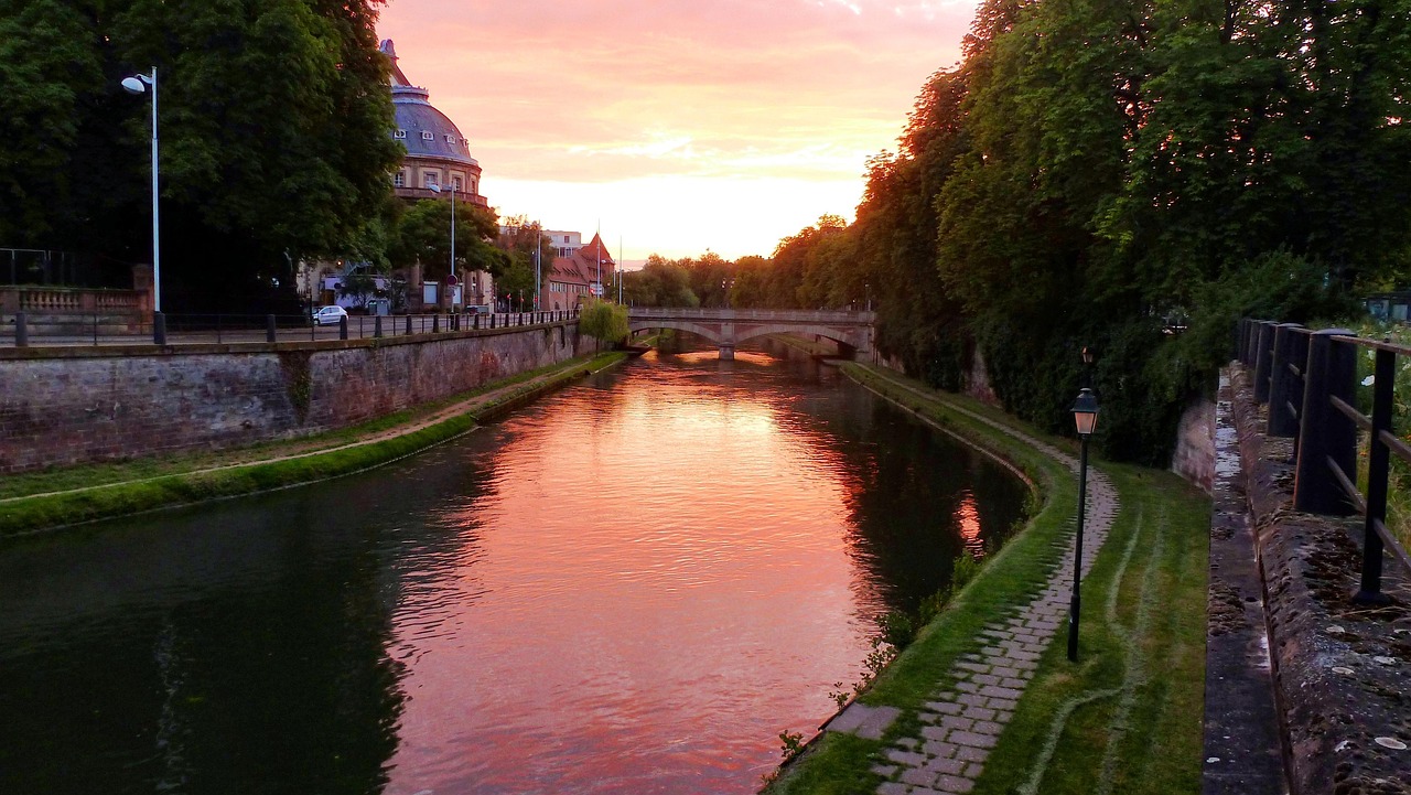 Canals of Strasbourg in Petite France