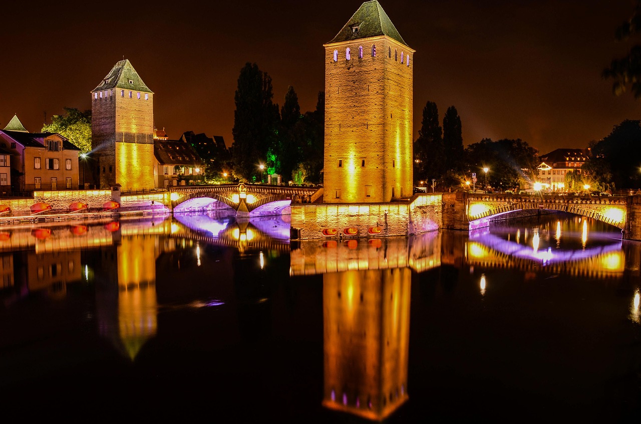 Nightlife in Strasbourg city center