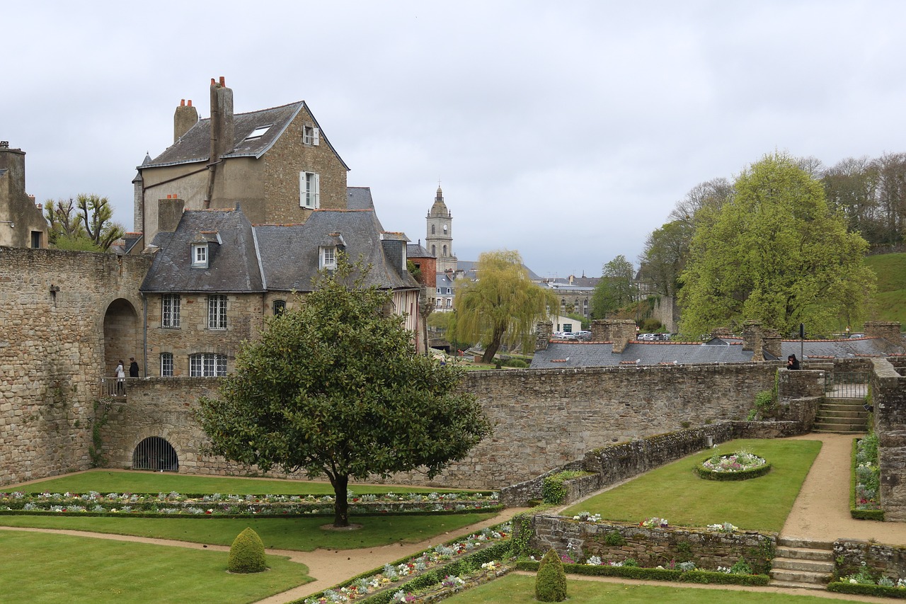 Vannes ramparts and historic city walls