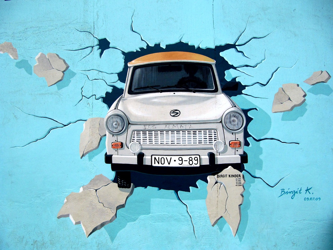 East Side Gallery Berlin Wall murals