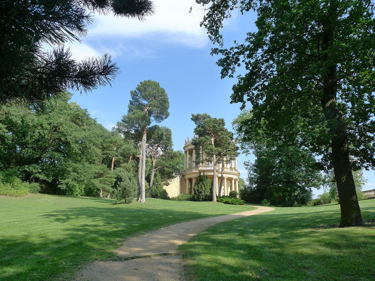 Sanssouci Palace and gardens in Potsdam
