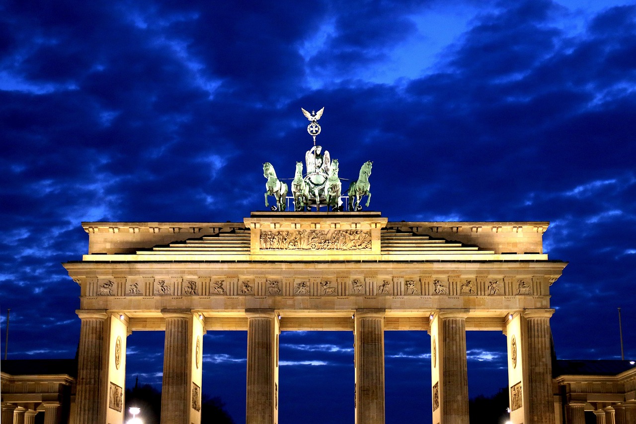 Potsdamer Platz skyline near Brandenburg Gate
