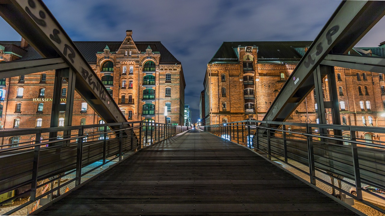 Speicherstadt historic warehouse district in Hamburg