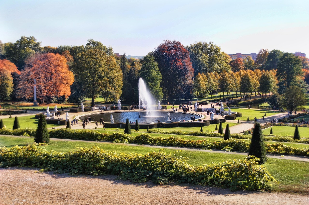 Sanssouci Park landscape in Potsdam