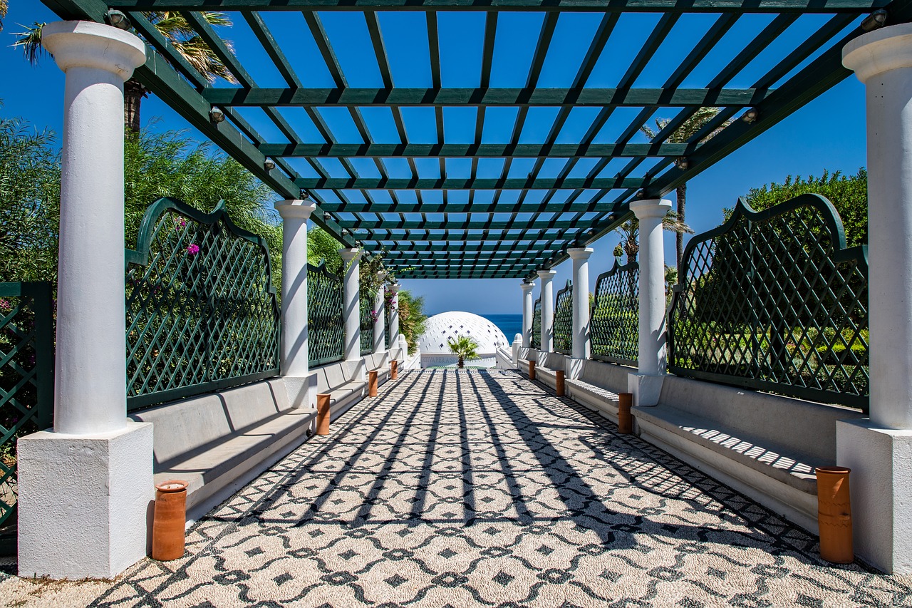 Architectural details of Kallithea Springs in Rhodes