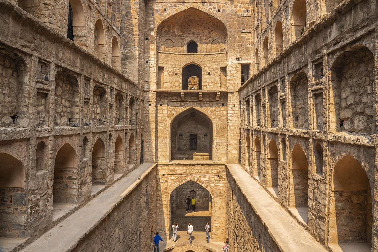 Interior of a temple in Delhi