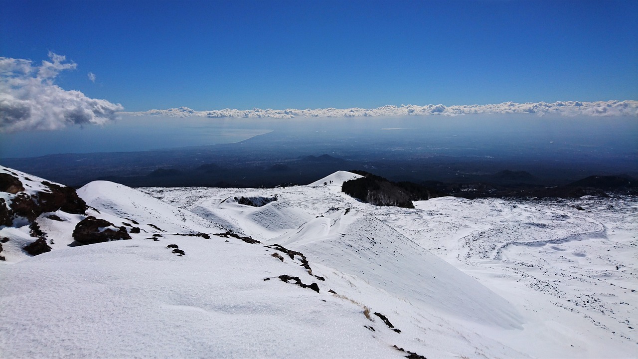 Mount Etna volcano near Catania