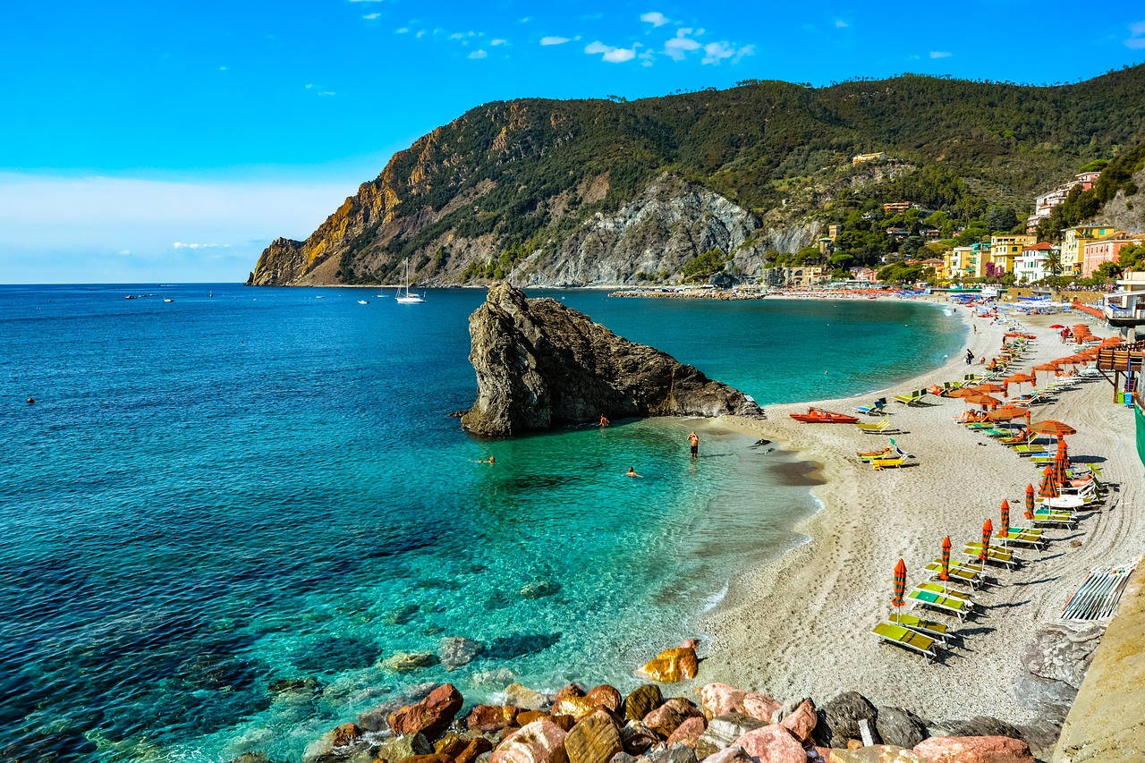 Monterosso al Mare beach and seafront