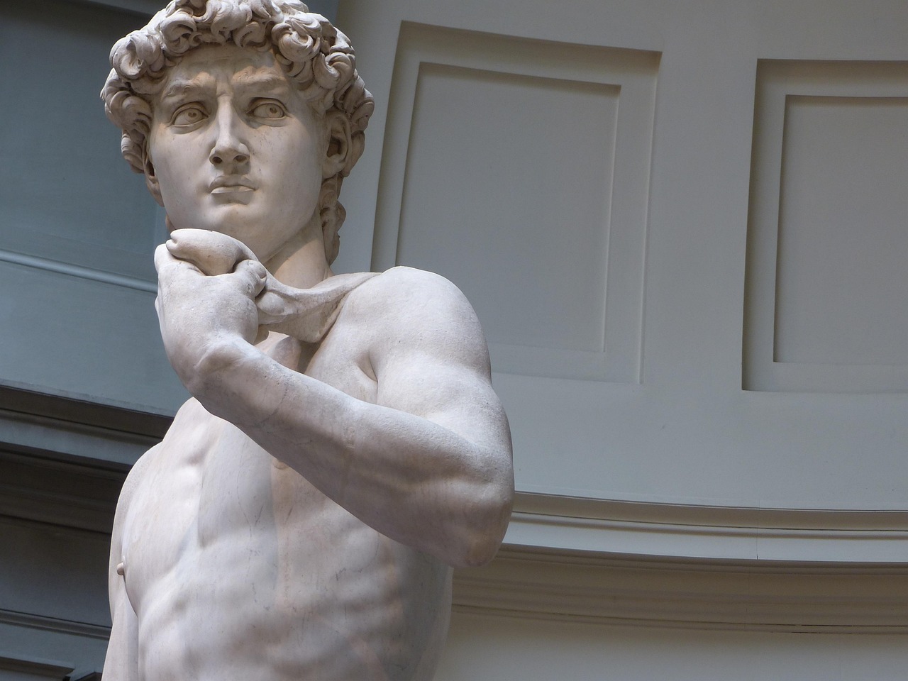 Michelangelo's David in the Accademia Gallery