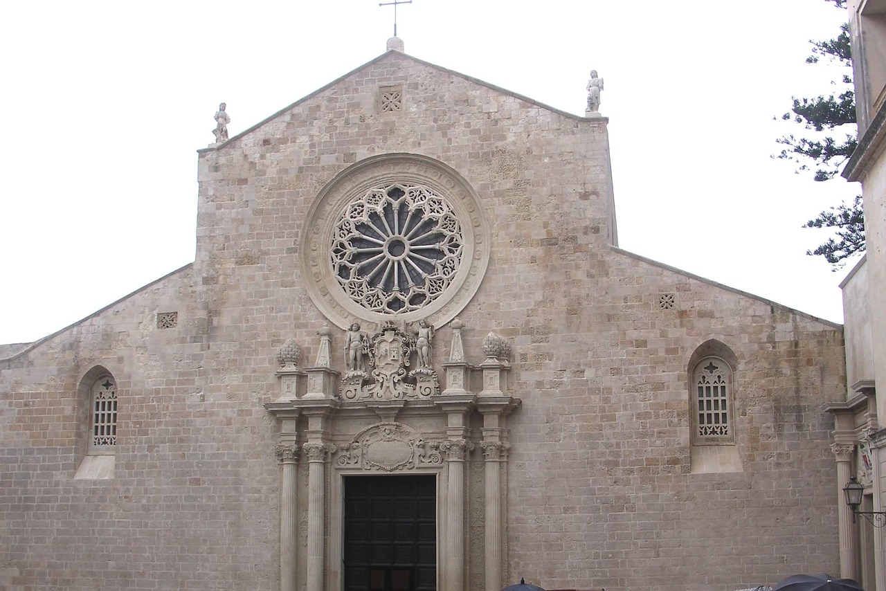 Otranto Cathedral exterior and bell tower
