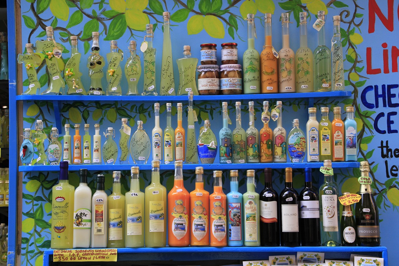 Glass of limoncello in Sorrento