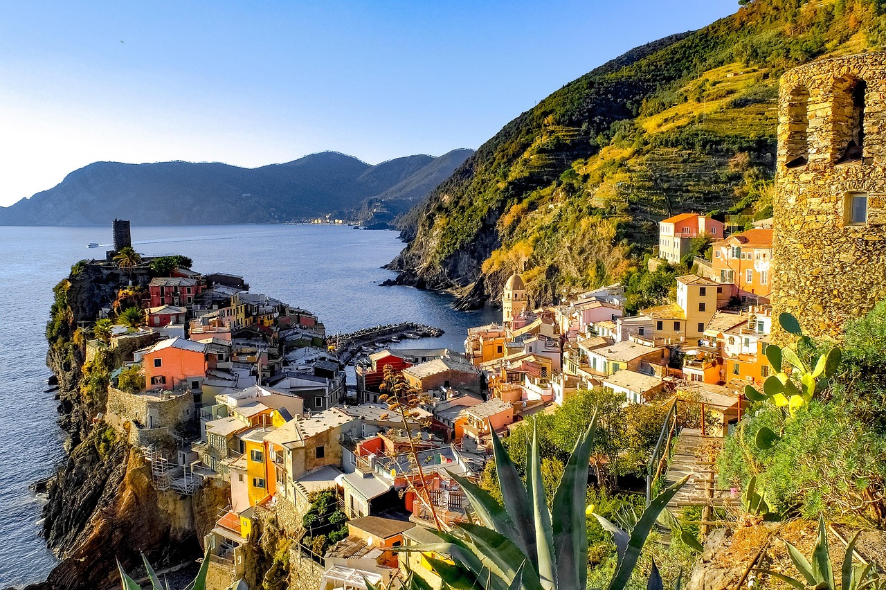 Colorful architecture and facades in Vernazza