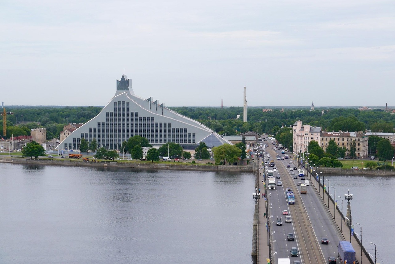 National Library of Latvia modern architecture in Riga
