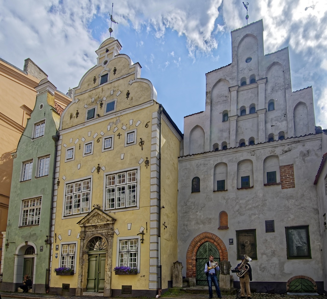 The Three Brothers medieval houses in Riga