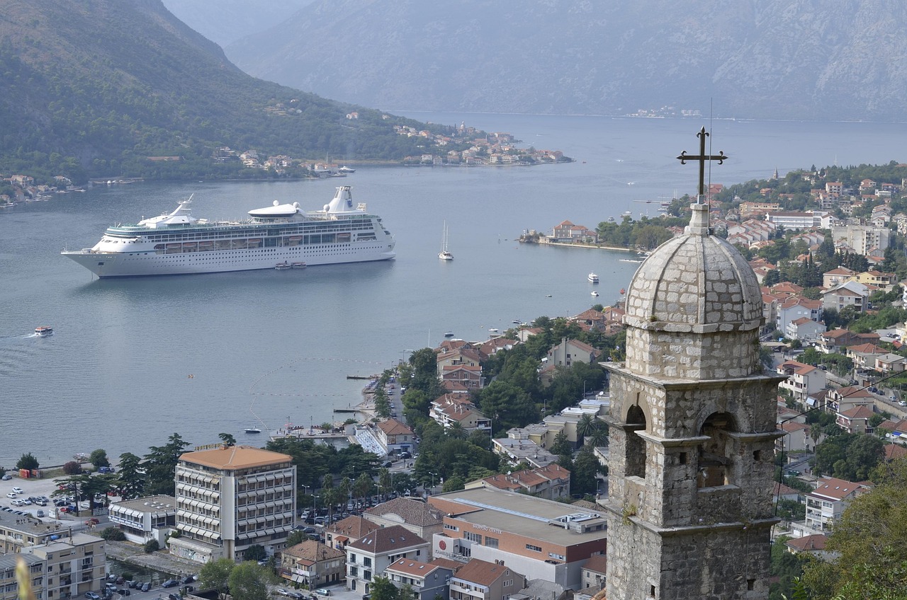 Kotor city walls and San Giovanni Fortress