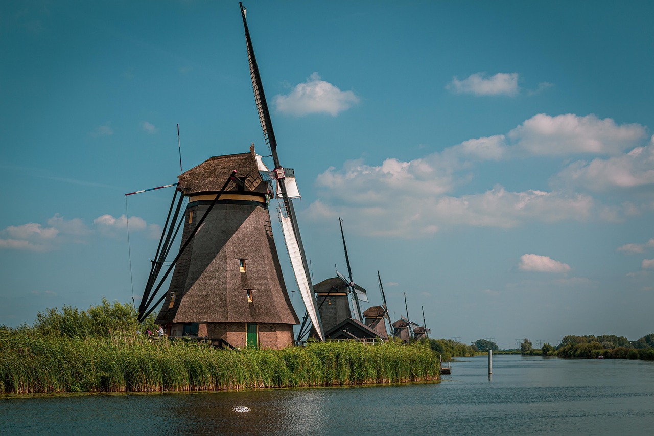 Kinderdijk windmills near Rotterdam