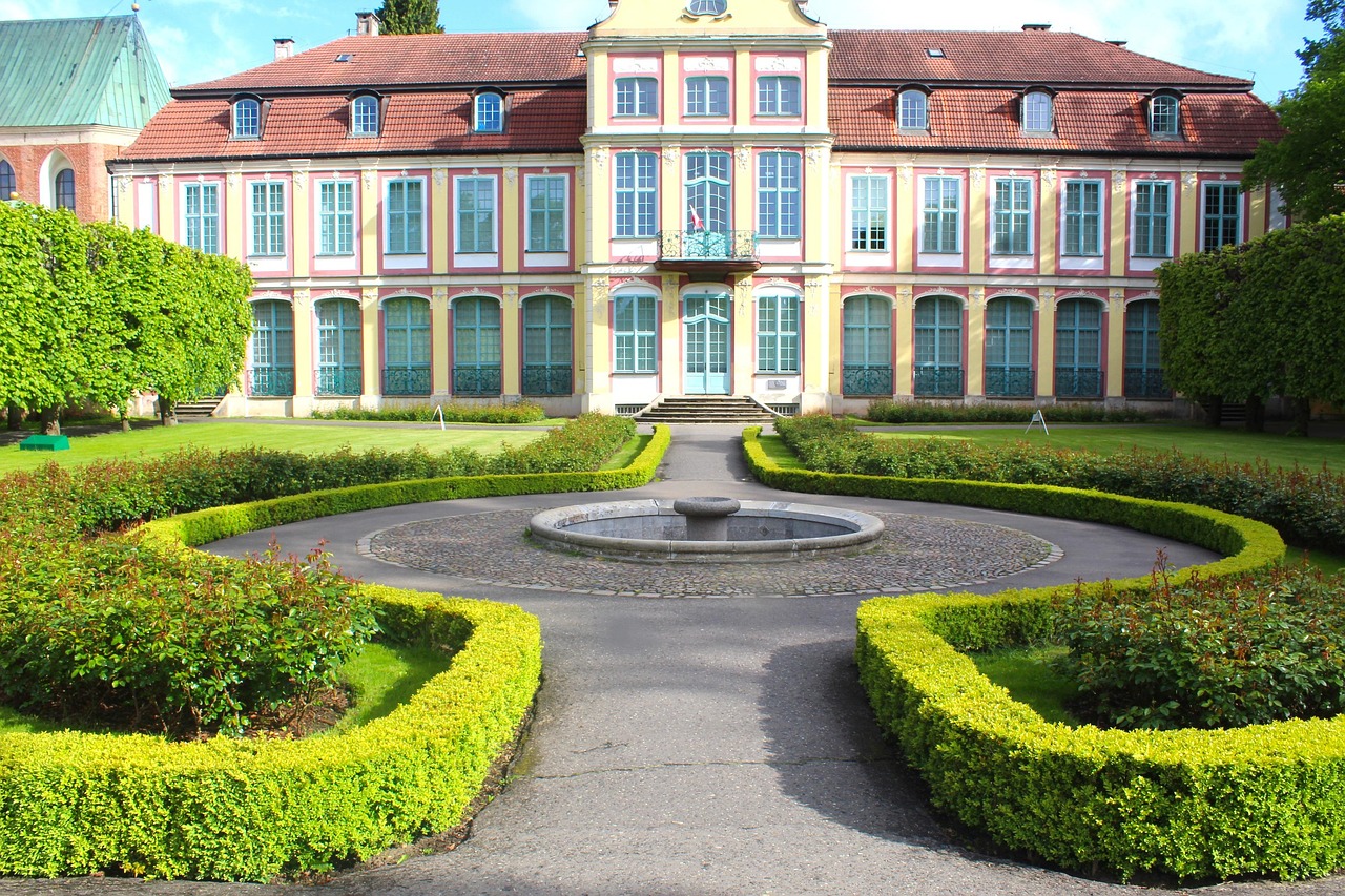 Oliwa Park gardens and palace in Gdansk