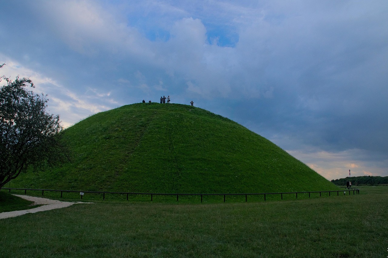 Krakus Mound hilltop viewpoint Krakow Podgorze