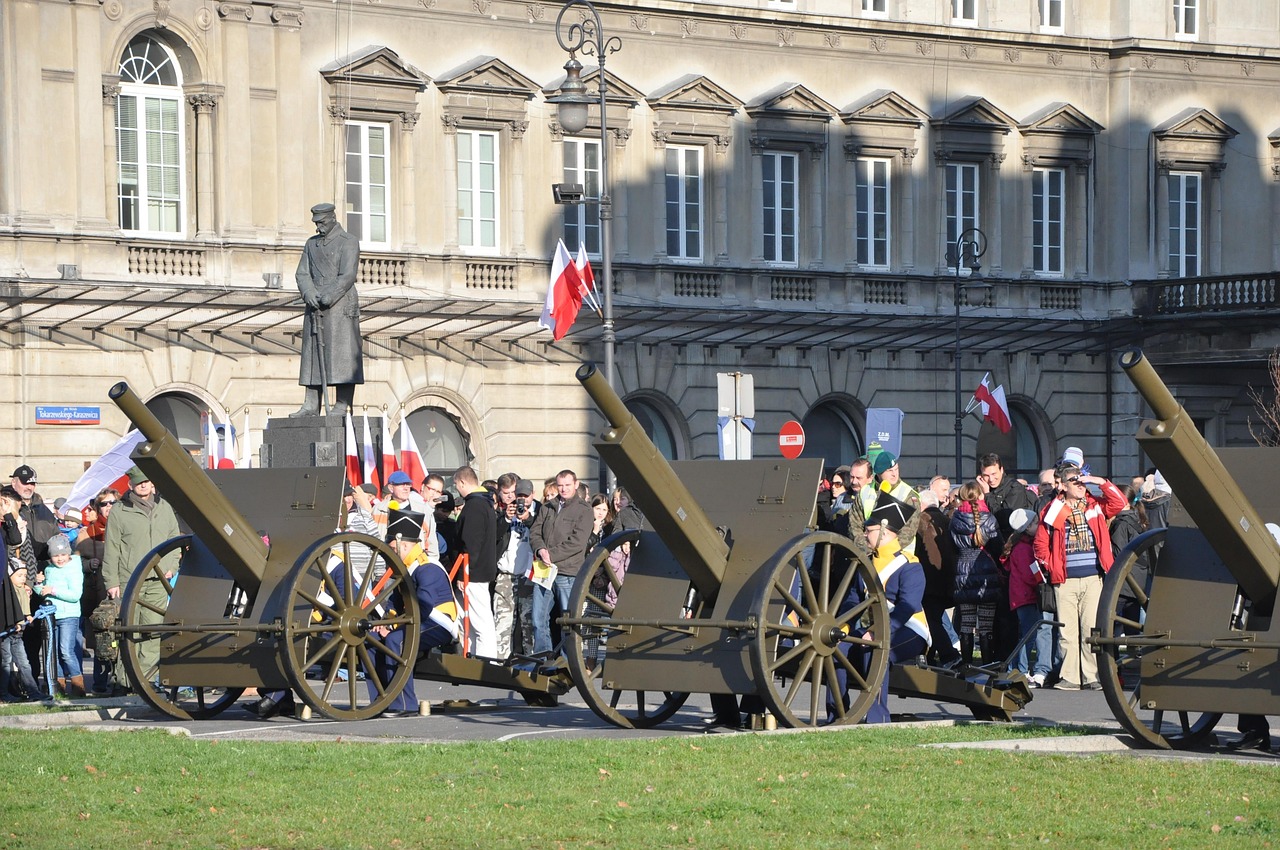 Piłsudski Square and Tomb of the Unknown Soldier in Warsaw