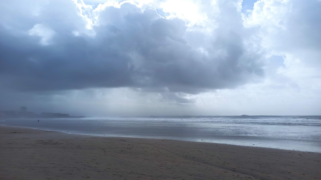 Matosinhos beach and promenade near Porto