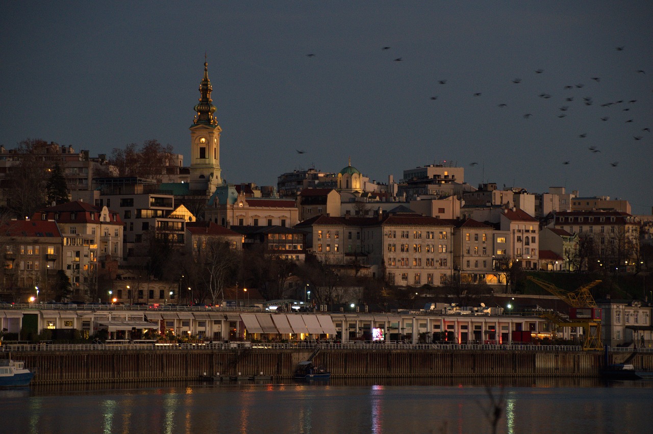 Belgrade Waterfront modern skyline