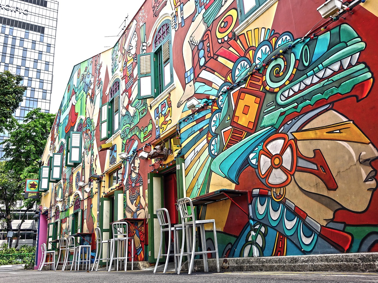 Haji Lane murals and indie shops
