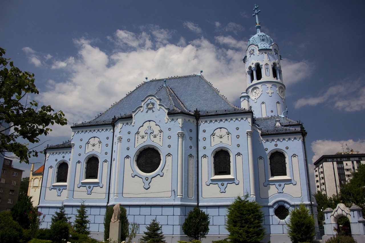 Blue Church of St Elizabeth in Bratislava