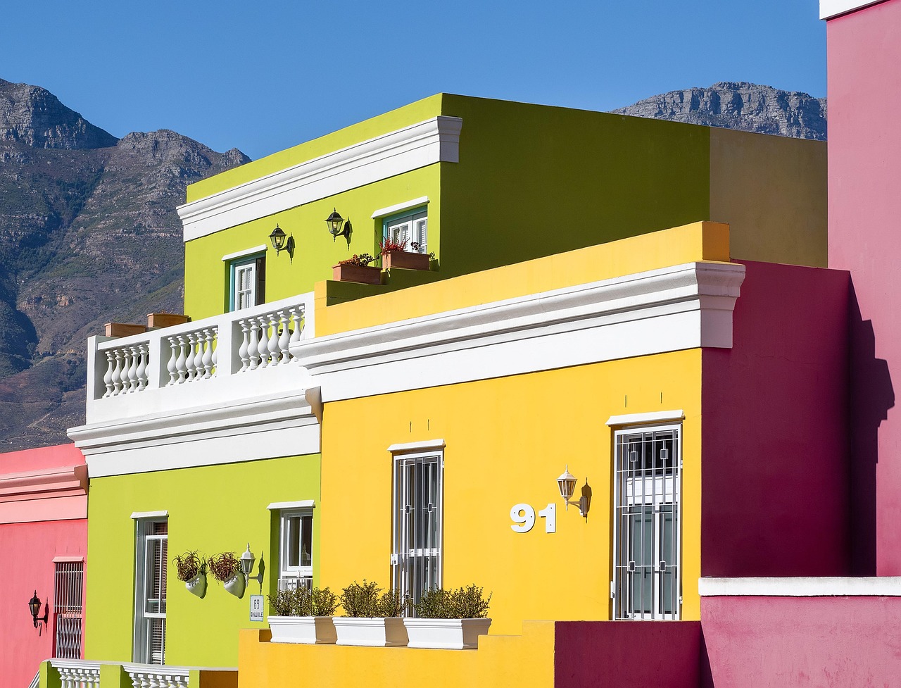 Bo-Kaap colorful houses Cape Town
