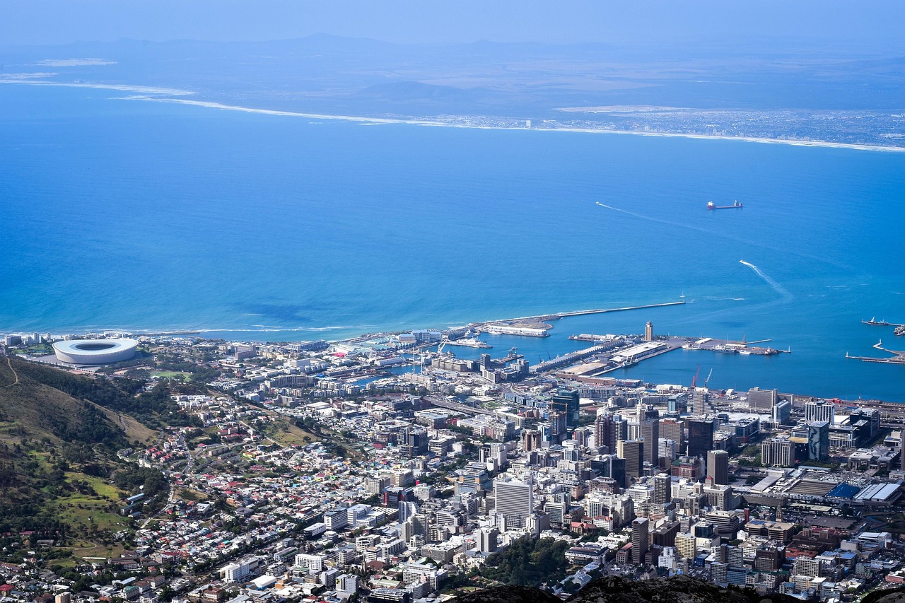 Sea Point buildings and promenade Cape Town