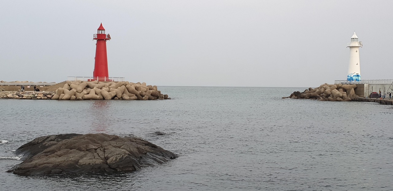Cheongsapo lighthouse and coastal cafes Busan