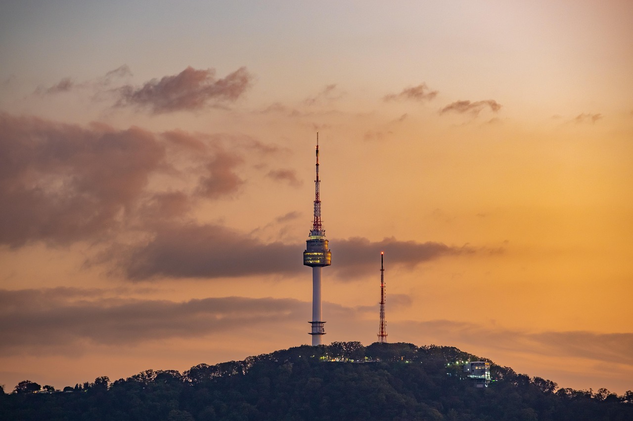 Namsan Seoul Tower overlooking Seoul skyline
