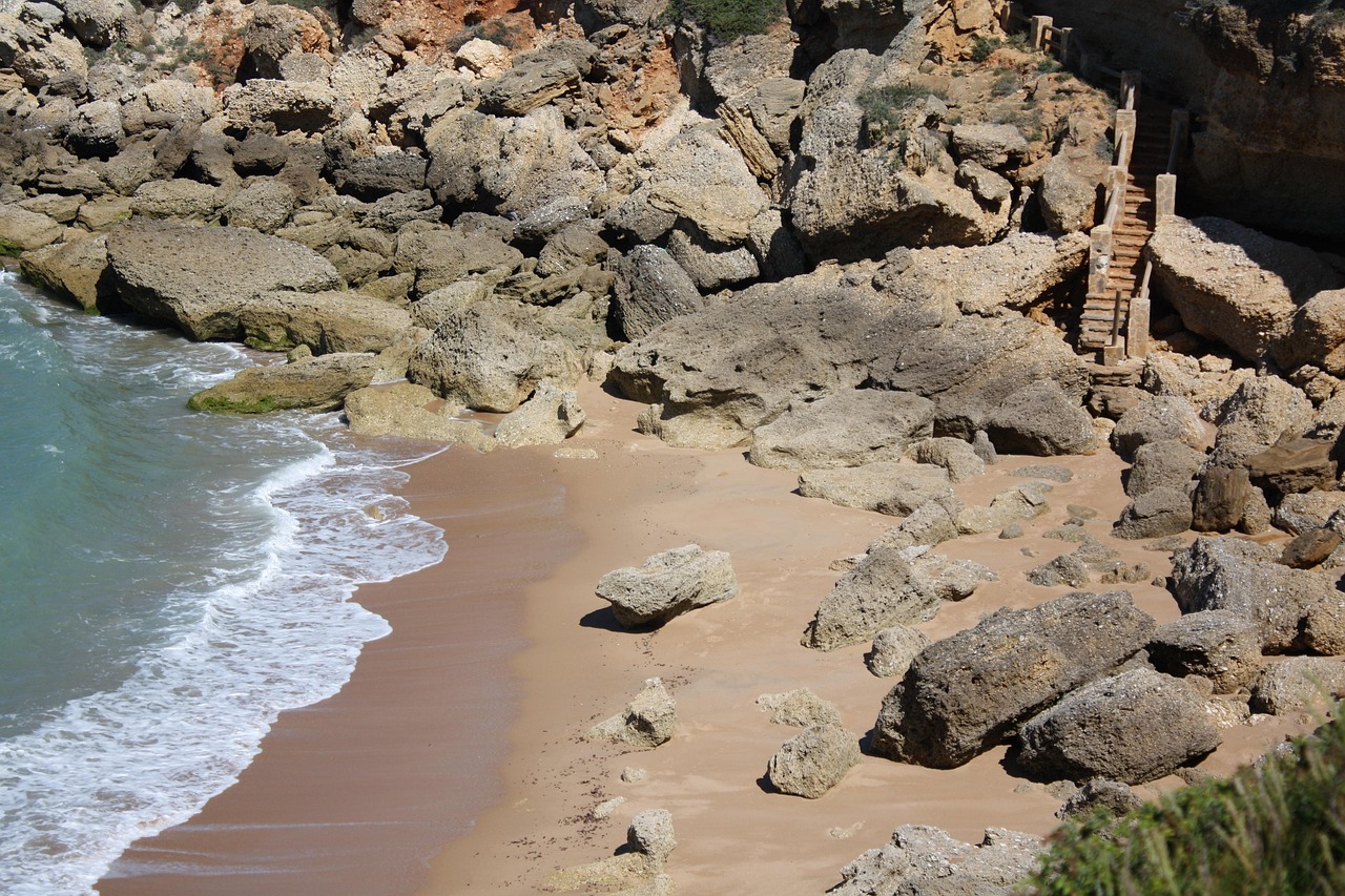 Wide sandy beach on Costa de la Luz