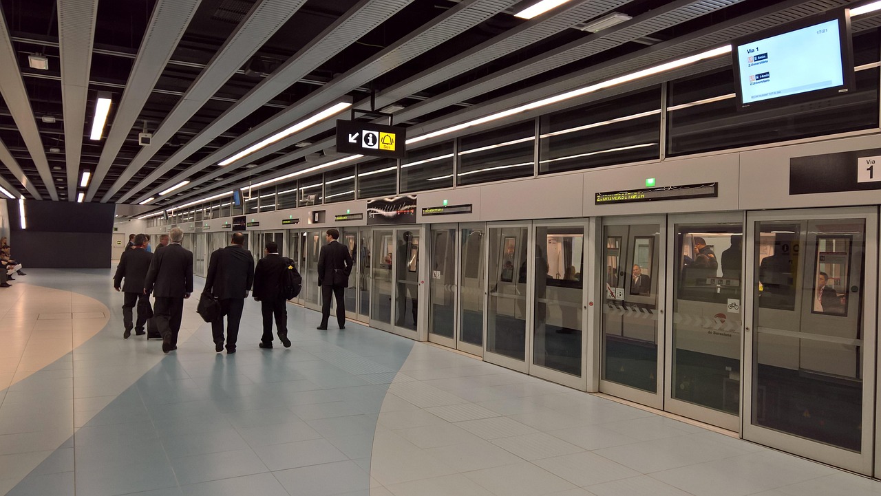 Barcelona metro public transport