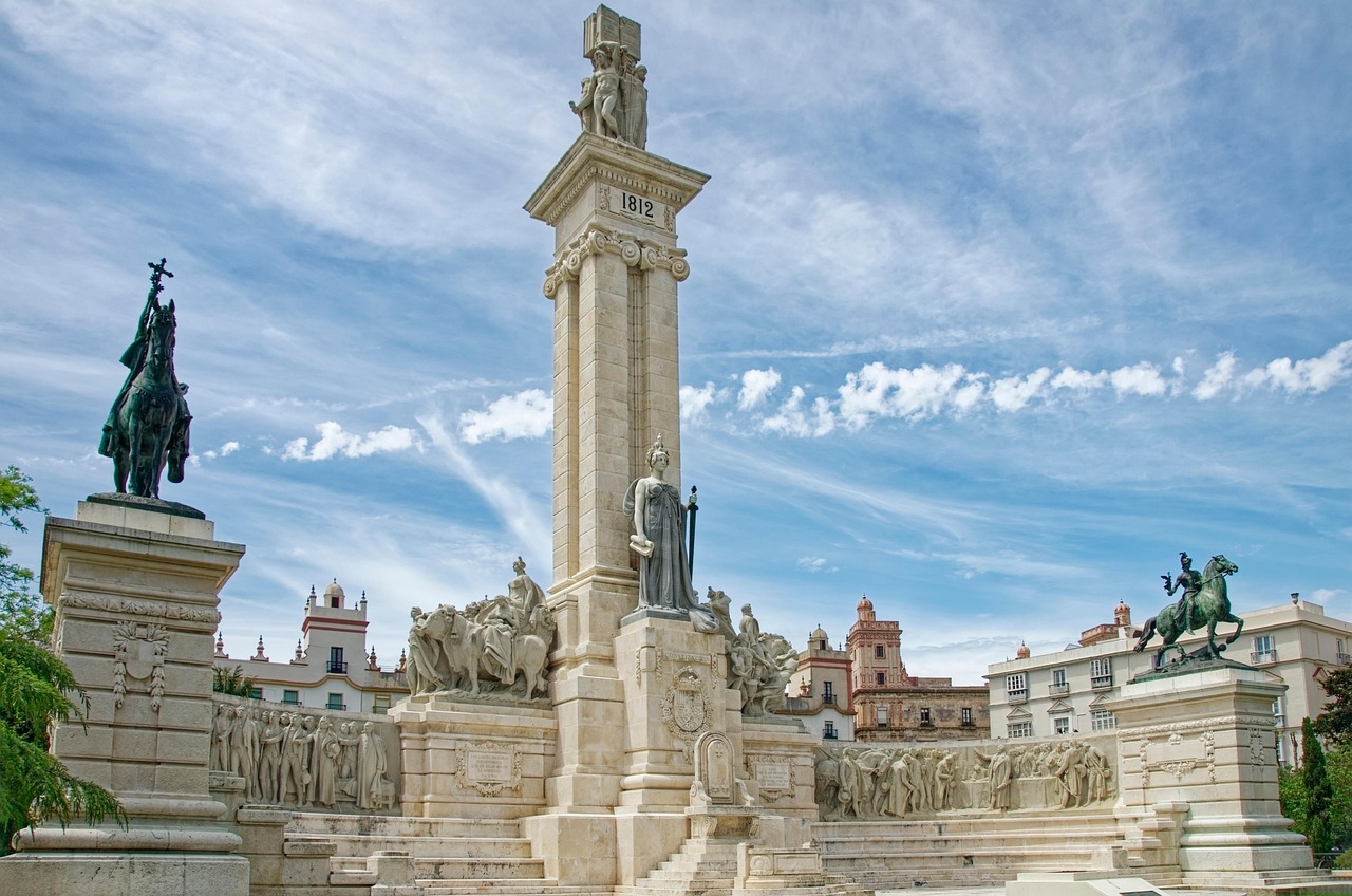 Plaza de Espana in Cadiz