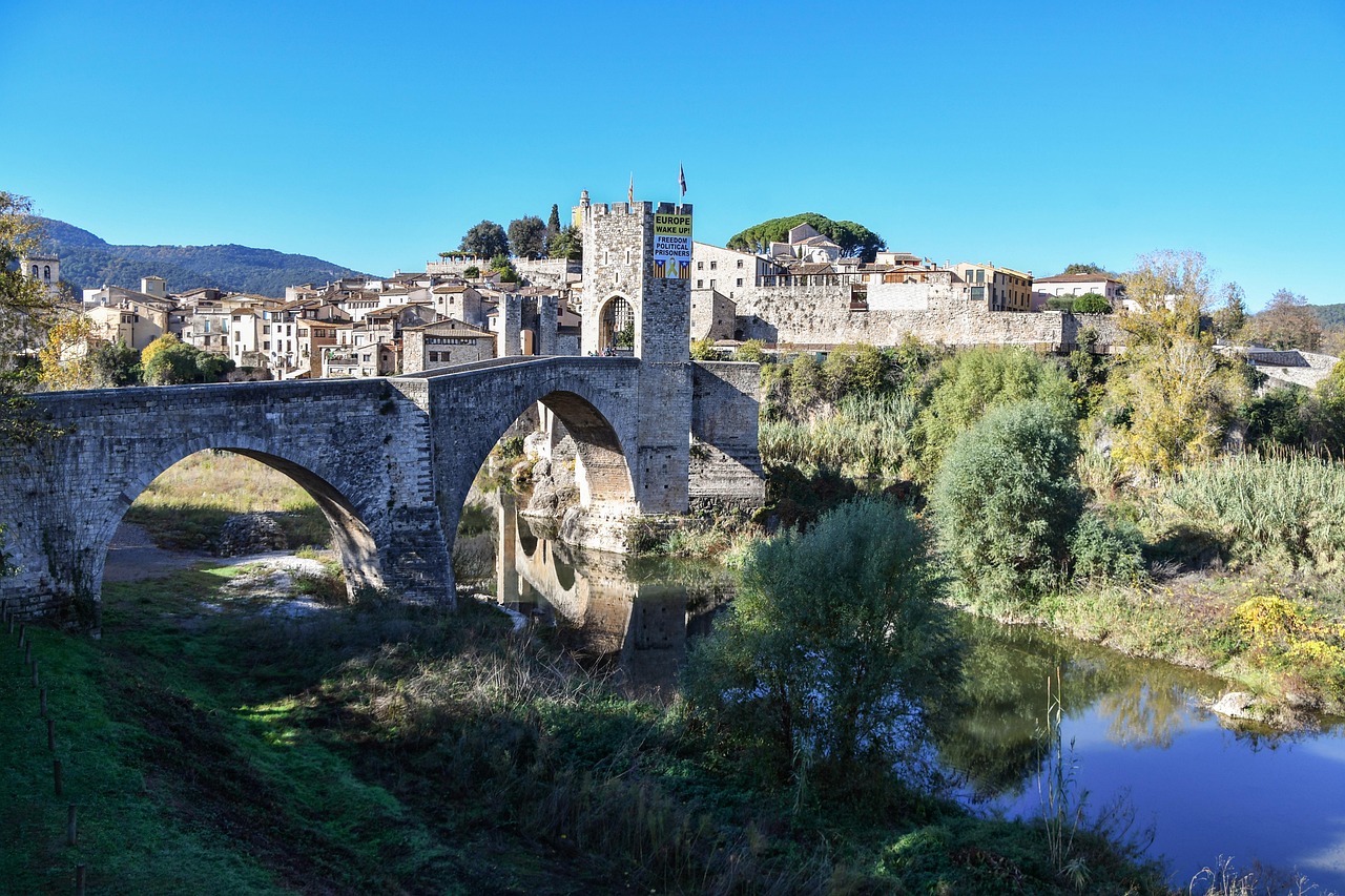 Medieval bridge in Besalú